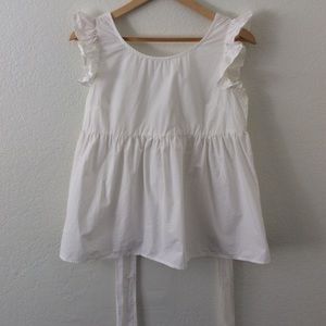 Ruffled Cotton Top